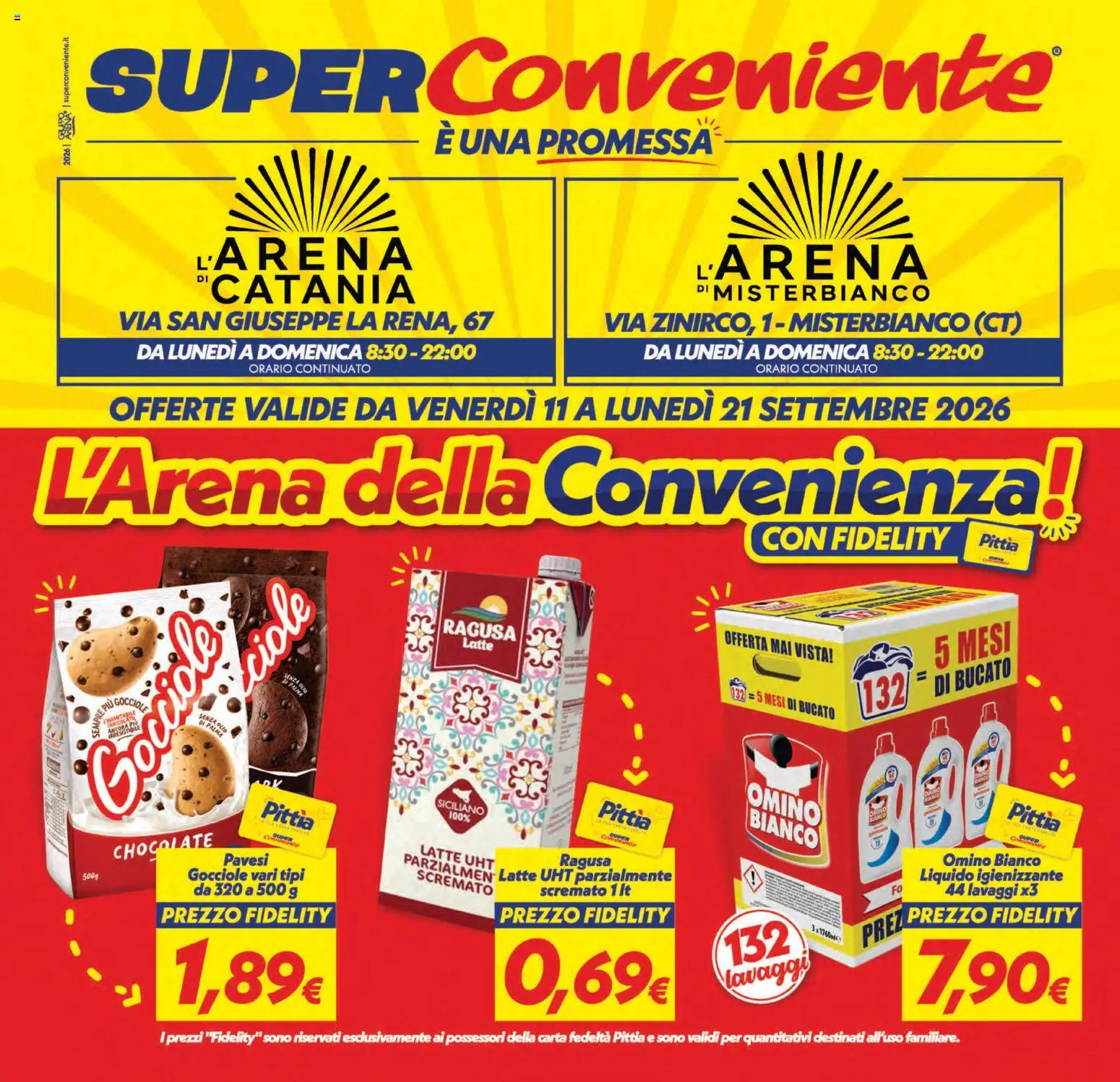 Volantino SuperConveniente del 11/09/2026 | Pagina: 1 | Prodotti: Latte, Olio