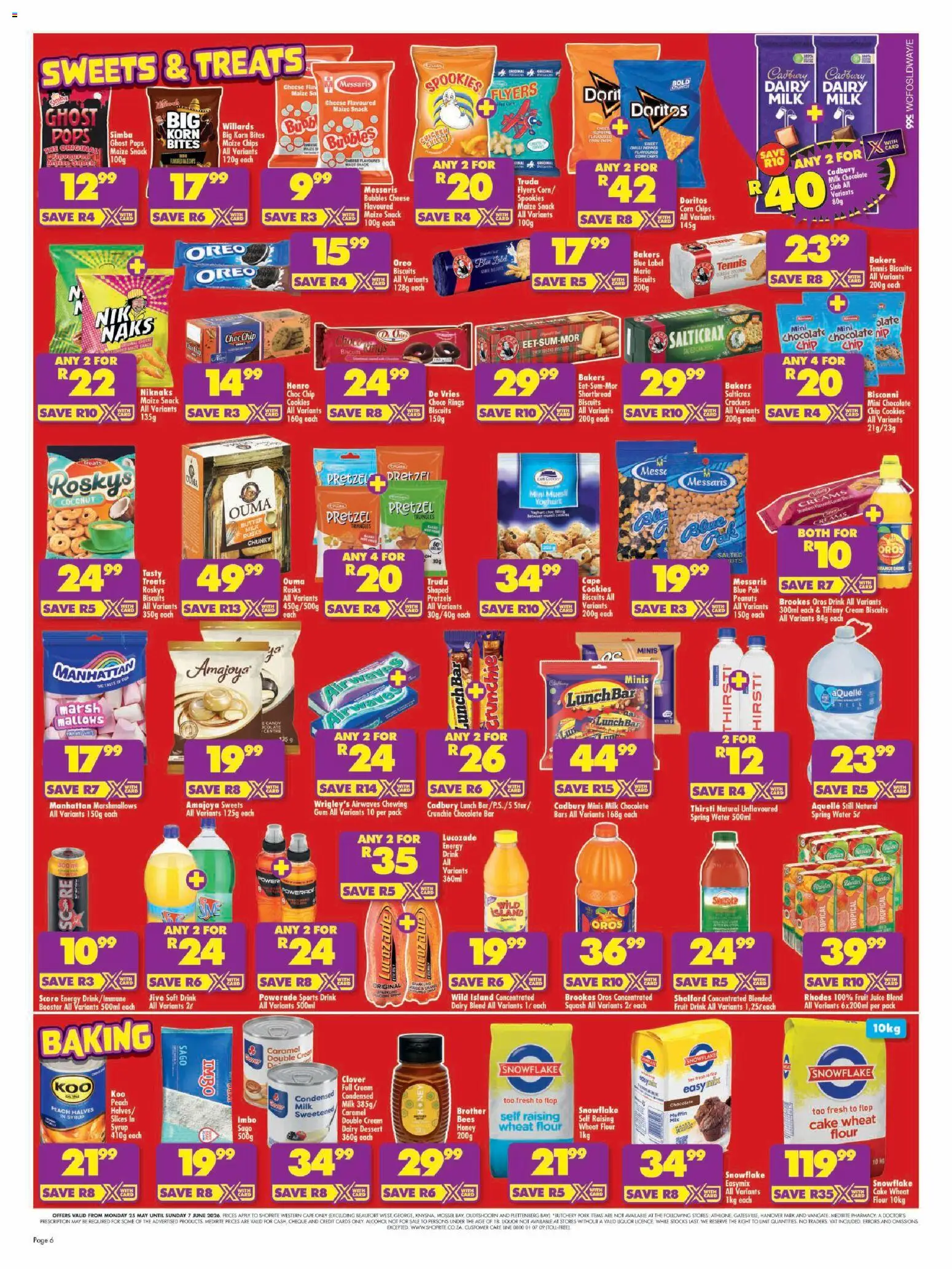 New Shoprite catalogue – valid from 25.05.2026 | Page: 6 | Products: Phone, Squash, Butter, Fruit
