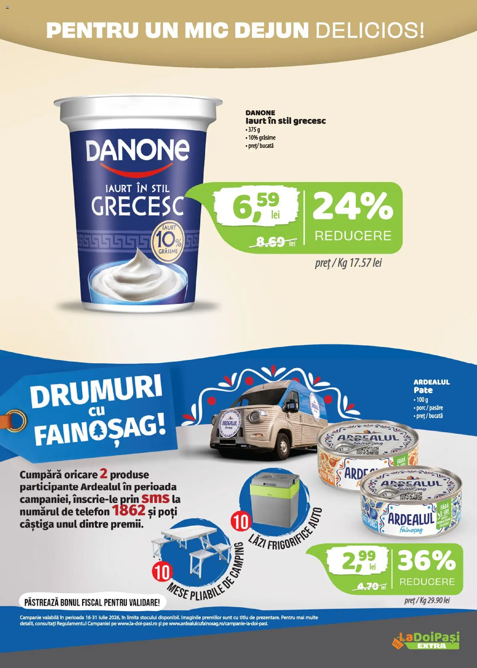 Noul catalog LaDoiPași – valabil de la 16.07.2026 | Pagină: 2 | Produse: Telefon, Pate, Iaurt