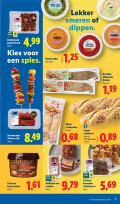 Varkenshaas spiesjes Chimichurri, Varkenshaas spiesjes Chimichurri 240 g - Voorbeeld van een folder van Lidl, geldig van 22-06-2026 | Pagina: 7 | Producten: Tomaten, Baguette, Stokbrood