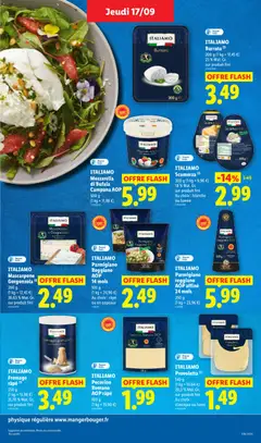 LIDL - Prévisualisation de ITALIAMO Fromage râpé, 250 g, (1 kg = 13,96 €), 31,70 % Mat. Gr., sur produit fini valide à partir de 17/09/2026 | Page: 19