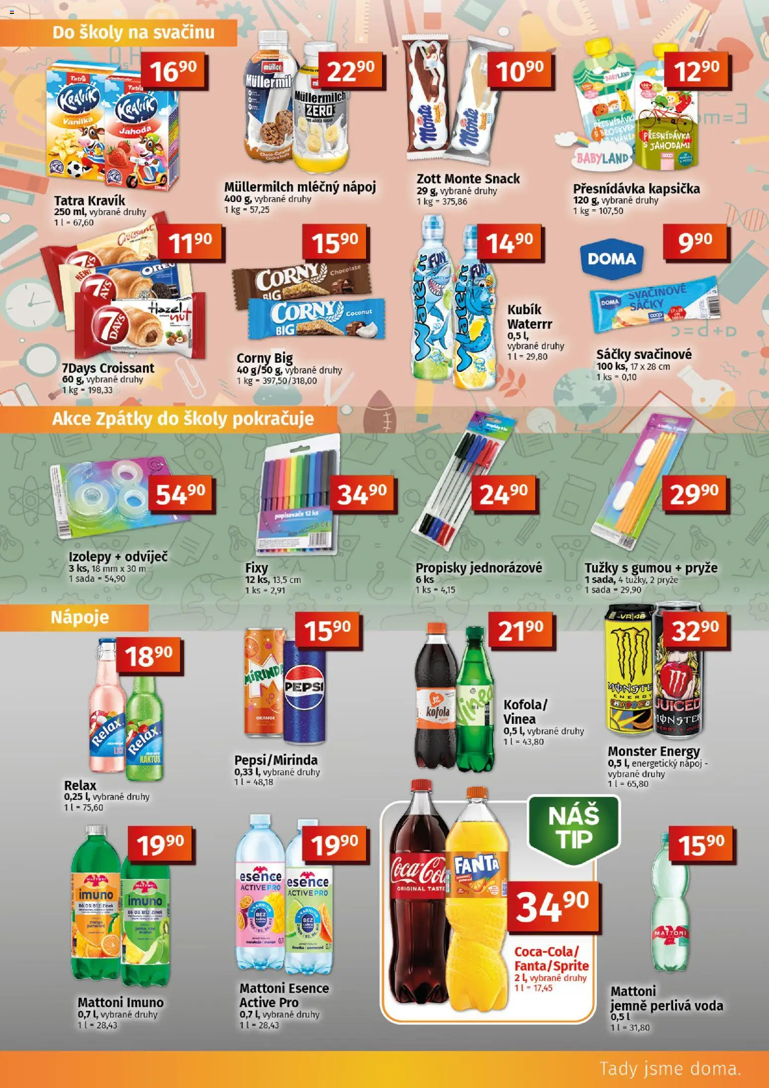 Coop leták - Tuty od 26.08.2026 | Strana: 7 | Produkty: Mattoni, Monster, Nápoje, Vanilka