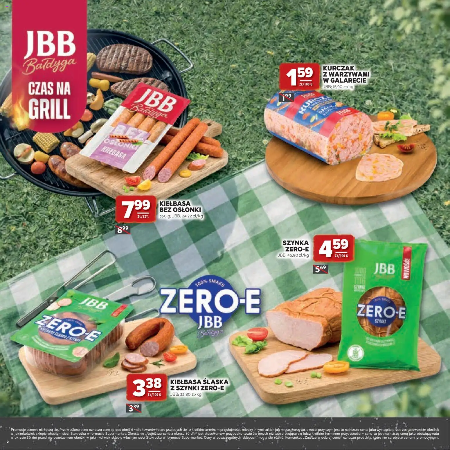 Stokrotka gazetka - Grill od 23.04.2026 | Strona: 2 | Produkty: Kurczak, Grill, Szynka, Kiełbasa śląska