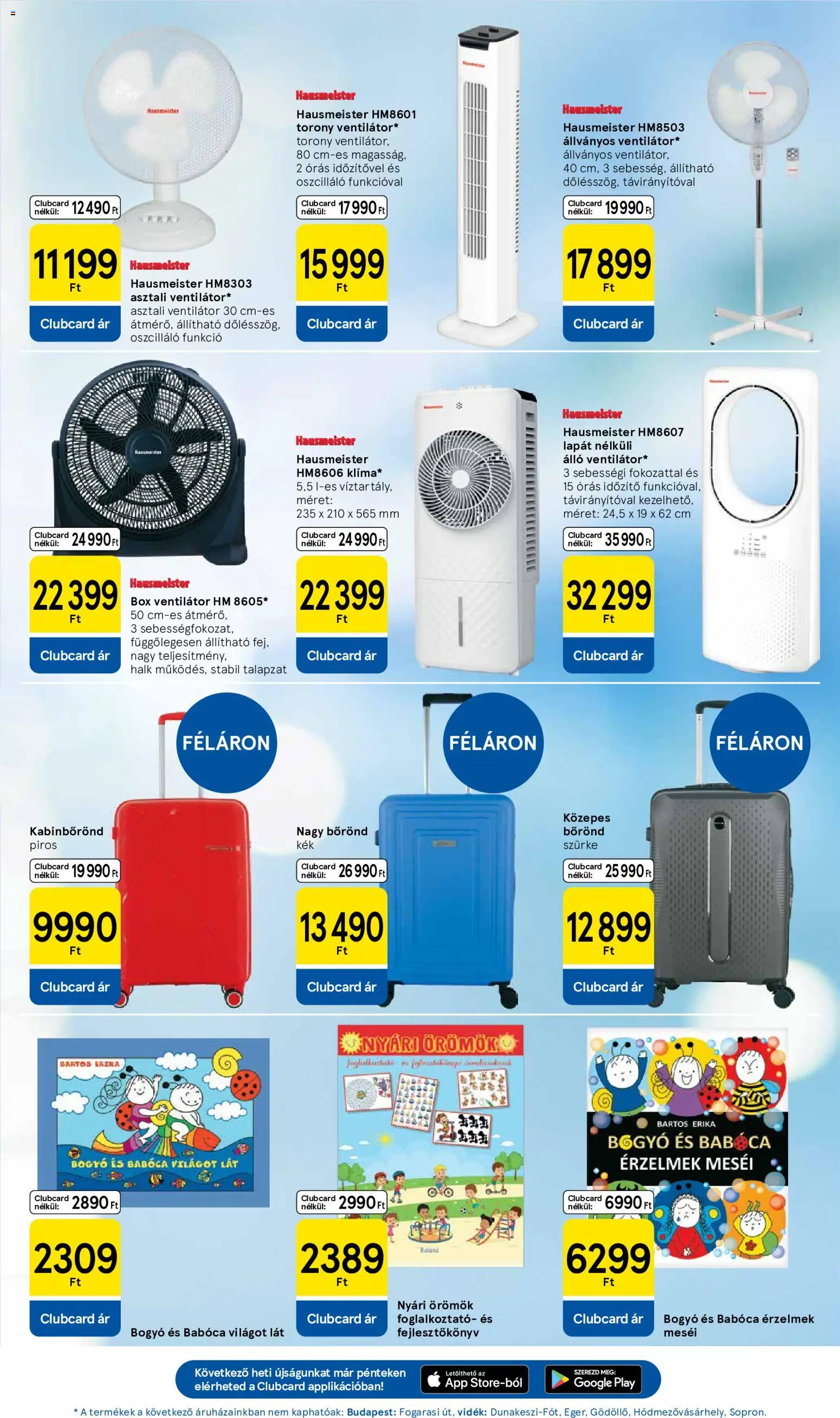 Tesco akciós ujság - amely érvényes a következő dátumtól: 04.06.2026 | Oldal: 35 | Termékek: Bőrönd, Ventilátor