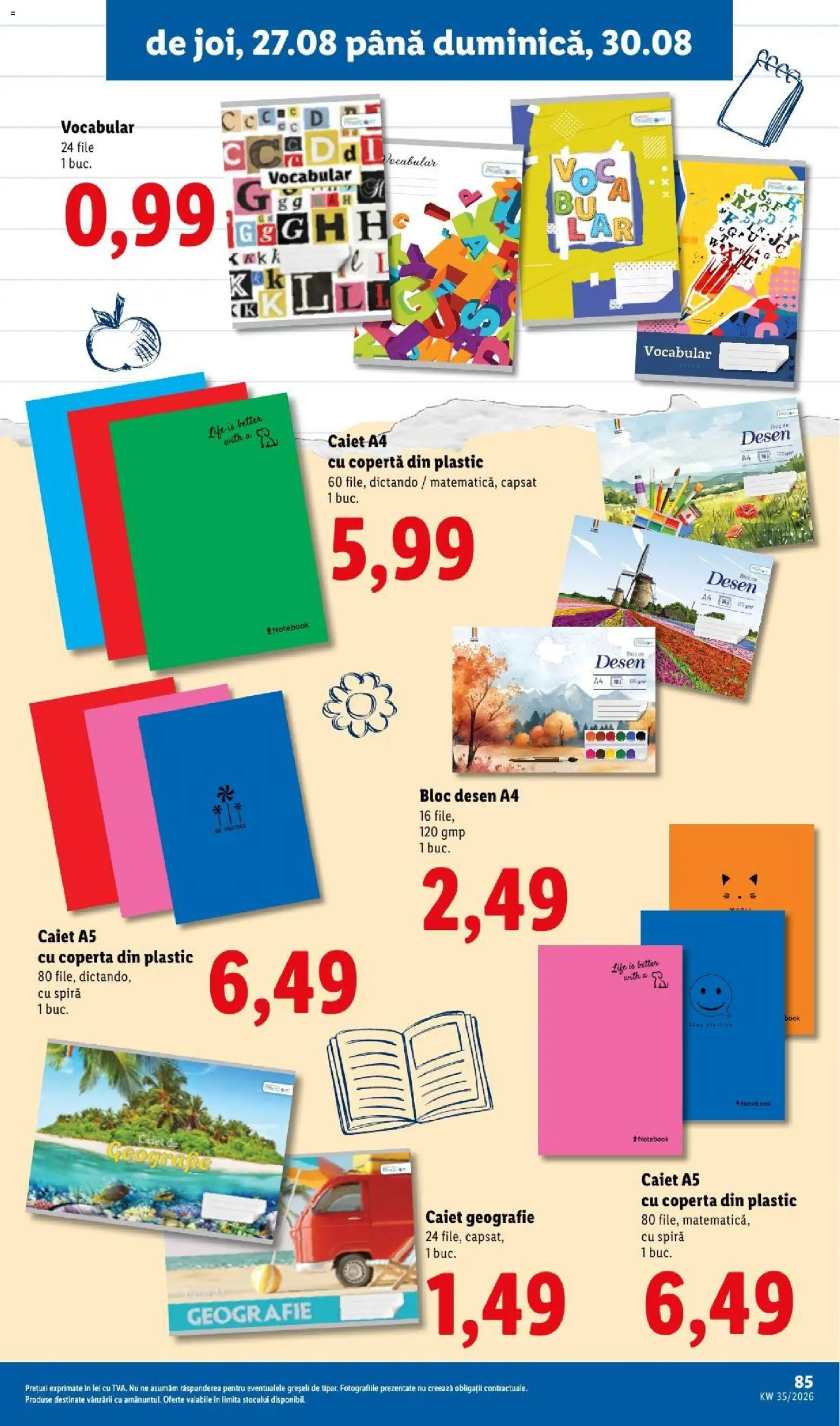 Noul catalog Lidl – valabil de la 24.08.2026 | Pagină: 85 | Produse: Notebook