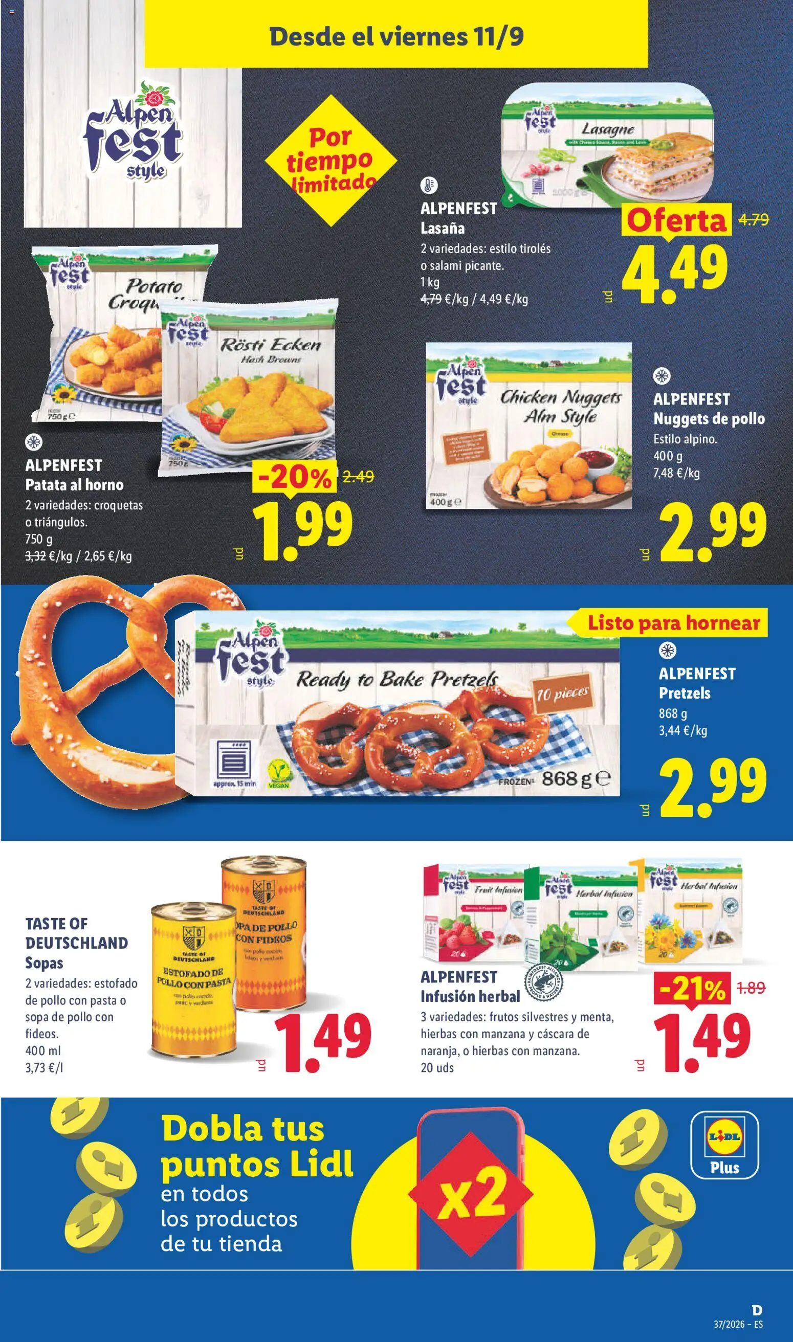Lidl folleto │ válido desde el 07/09/2026 | Página: 41 | Productos: Fideos, Manzana, Pollo, Hierbas