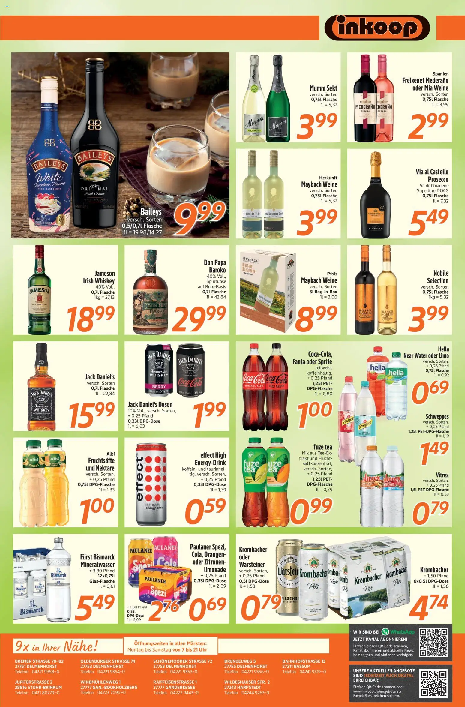 Inkoop Prospekt – gültig ab 07.09.2026 | Seite: 7 | Produkte: Fuze tea, Freixenet, Pils, Limonade