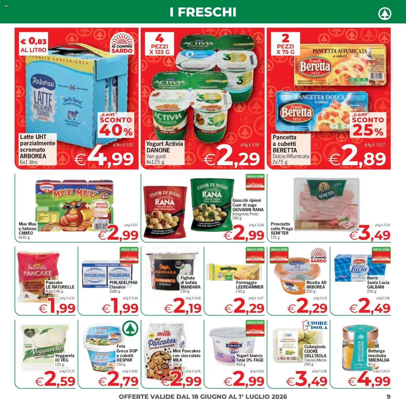 Volantino Eurospar del 18/06/2026 | Pagina: 9