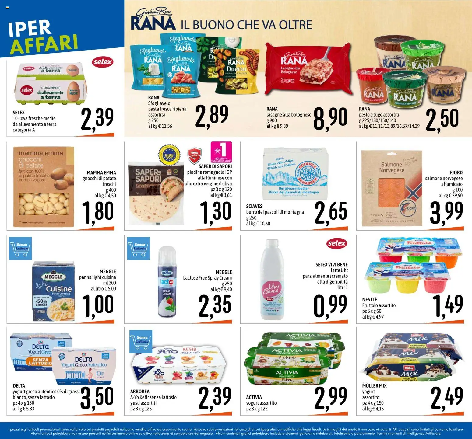 Volantino Emisfero del 24/09/2026 | Pagina: 14 | Prodotti: Uova, Salsiccia, Gnocchi di patate, Terra