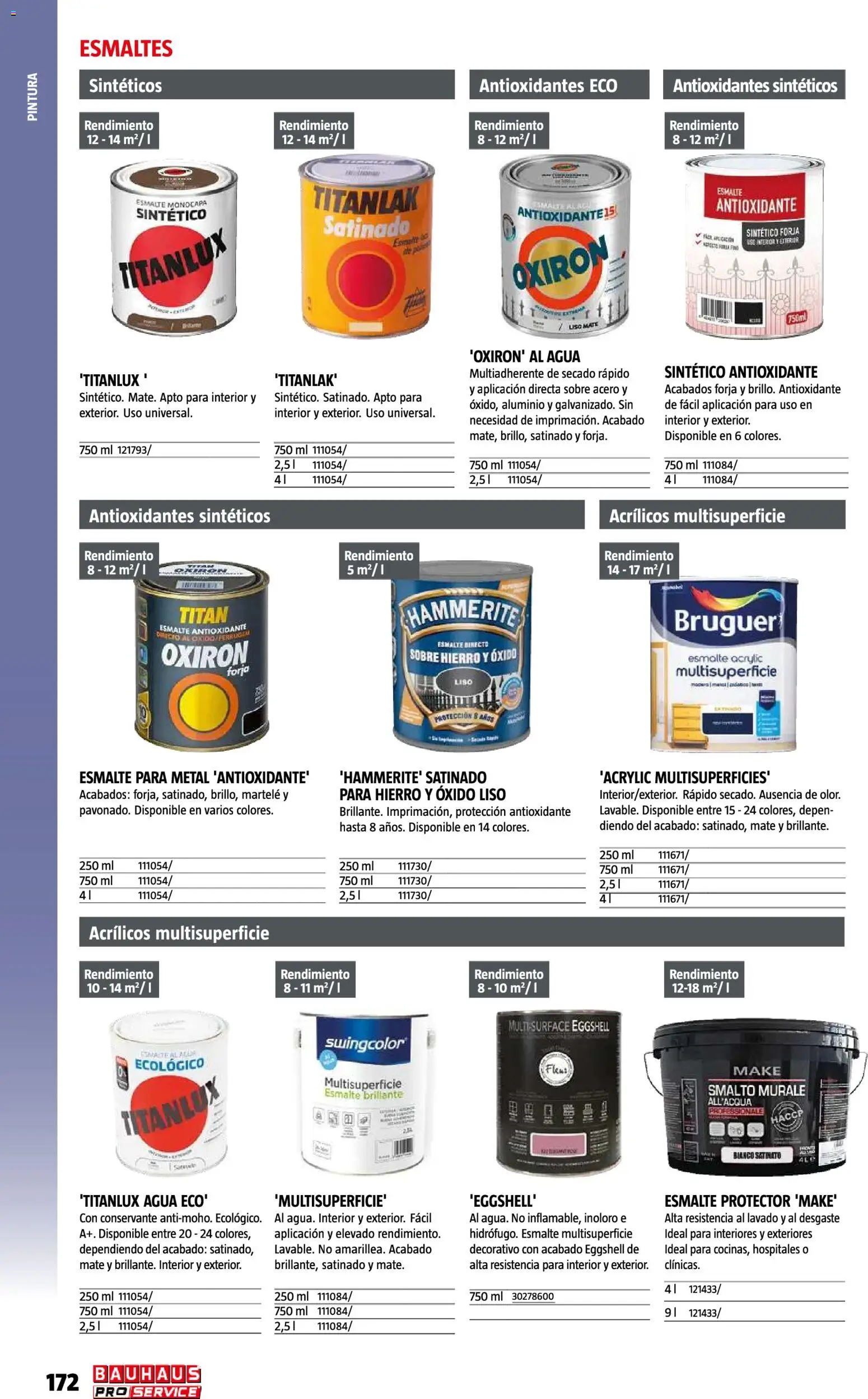 Bauhaus ProService │ válido desde el 11/05/2026 | Página: 172 | Productos: Agua