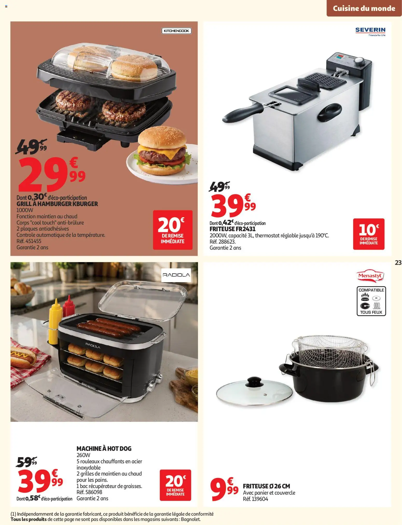 {H1} | Pagina: 23 | Producten: Hamburger, Grill, La, Friteuse