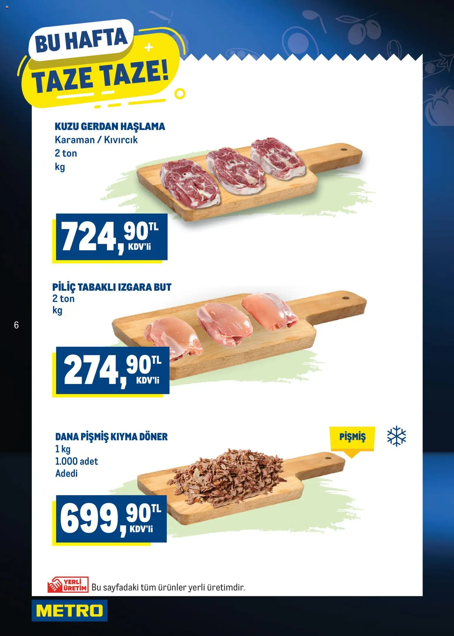 Metro - Katalog - 30 Eylül 2026 tarihinden itibaren geçerlidir | Sayfa: 6 | Ürünler: Döner, Kıyma, Piliç, Izgara