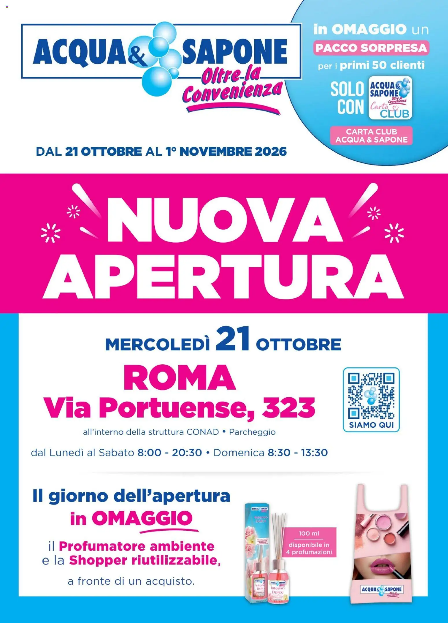 Volantino Acqua e Sapone del 21/10/2026 | Pagina: 1 | Prodotti: Sapone, Acqua