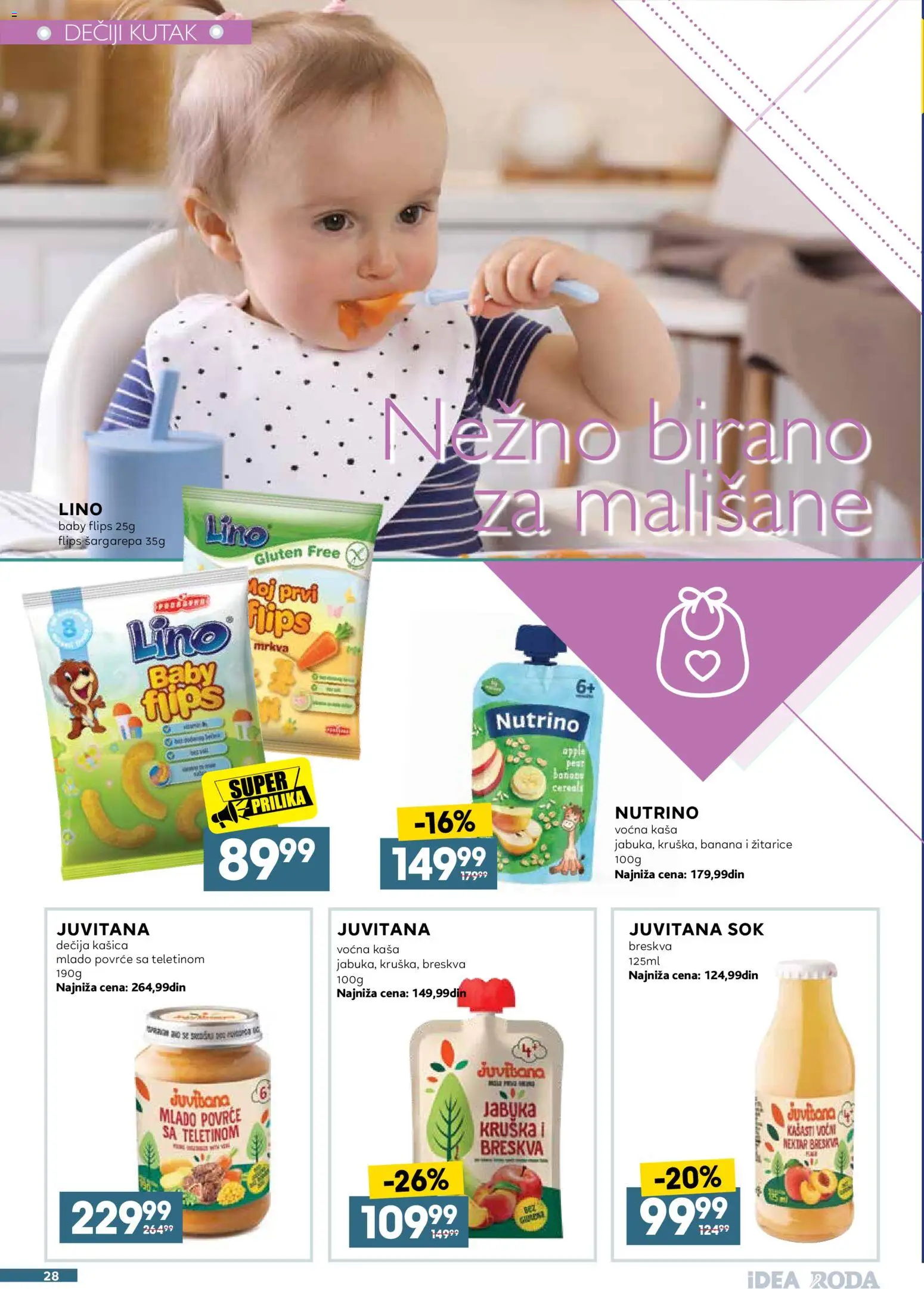 Idea katalog - važi od 11.08.2026 | Strana: 28 | Proizvode: Banana, Žitarice, Šargarepa, Sok