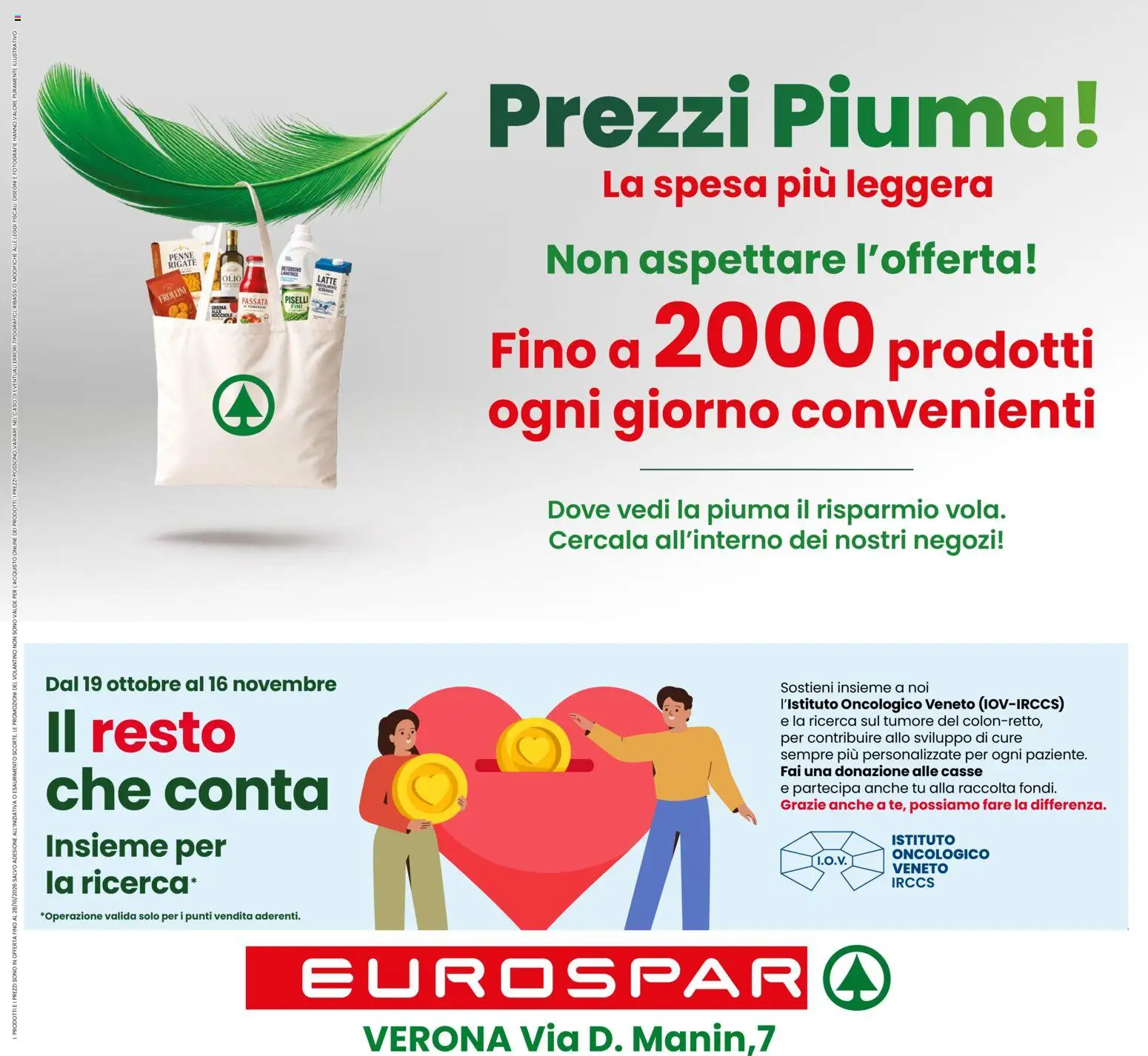 Volantino Eurospar del 15/10/2026 | Pagina: 24 | Prodotti: Latte, Nocciole, Piselli, Penne