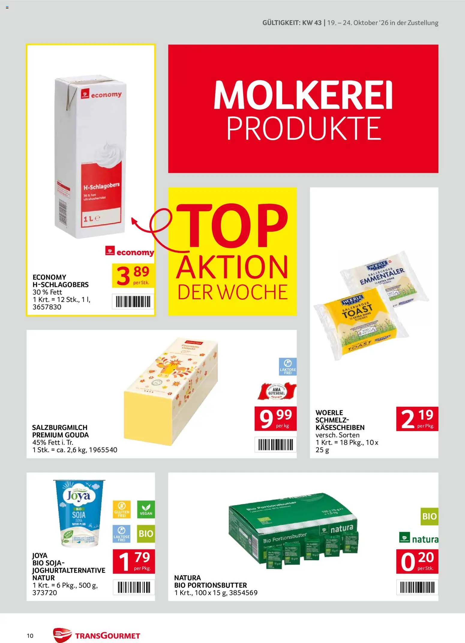 Transgourmet Flugblatt gültig ab 19.10.2026 | Seite: 10
