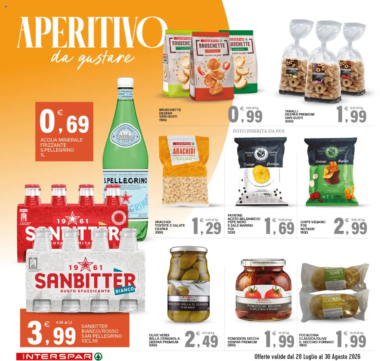 Volantino Interspar del 20/07/2026 | Pagina: 13 | Prodotti: Pepe, The, Acqua minerale, Pomodori secchi