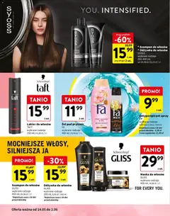 Pogląd oferty "Intermarche gazetka - Dzień mamy" - ważna od 14.05.2026 | Strona: 4 | Produkty: Szampon, Maska do włosów, Odżywka do włosów, Maska