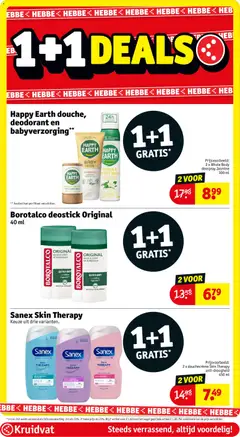 Happy Earth douche, deodorant en babyverzorging**, Happy Earth douche, deodorant en babyverzorging. - Voorbeeld van een folder van Kruidvat, geldig van 12.05.2026 | Pagina: 8