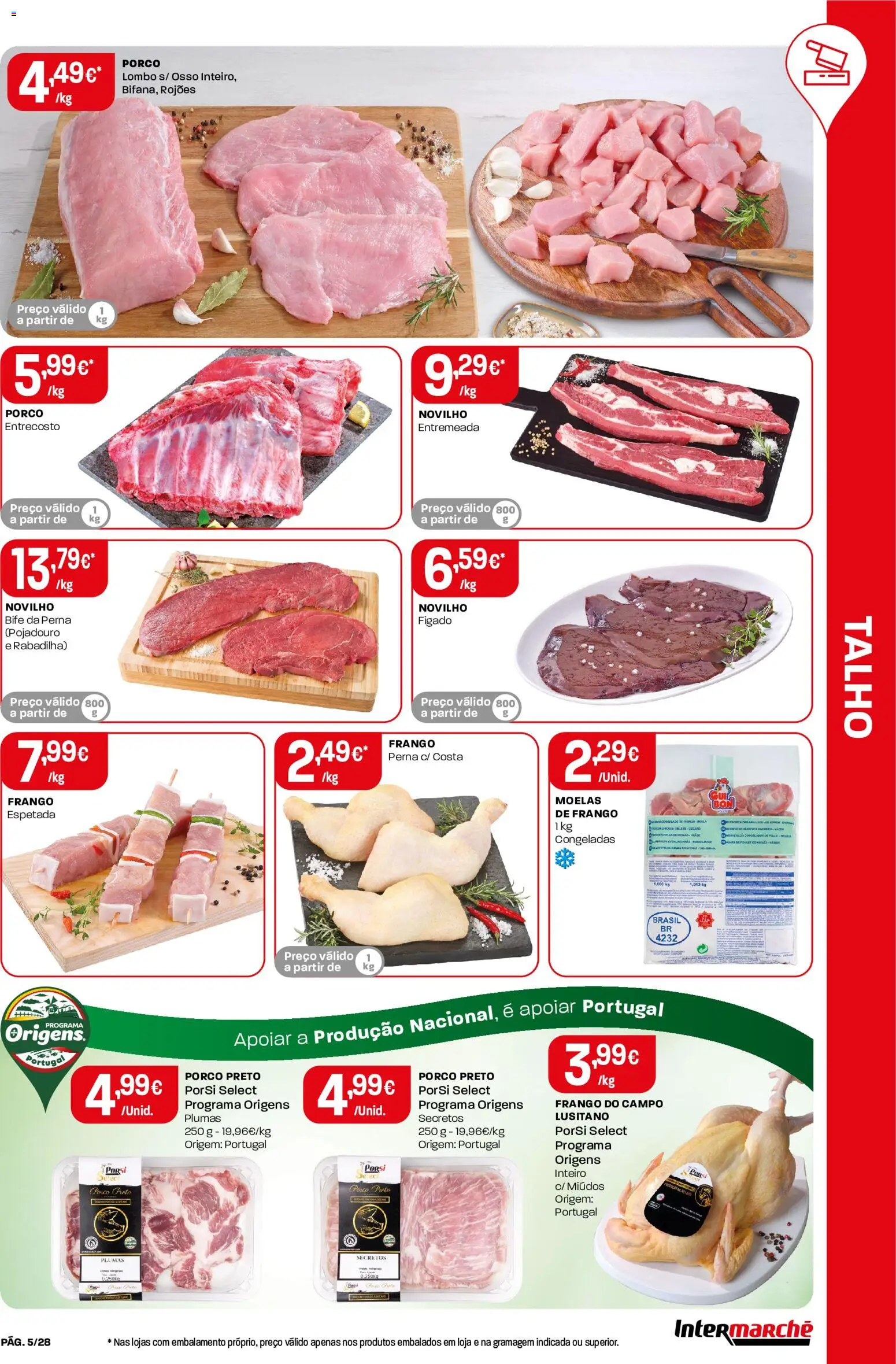 Intermarché Folheto Contact │ válido de 27/08/2026 | Página: 5 | Produtos: Fígado, Entremeada, Lombo, Moelas