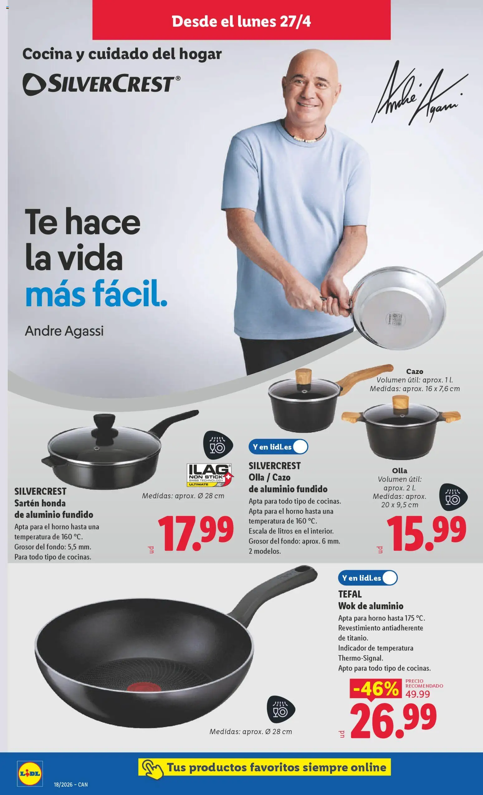 Lidl folleto de bazar │ válido desde el 27.04.2026 | Página: 8 | Productos: El horno, Té, Horno, Cocina