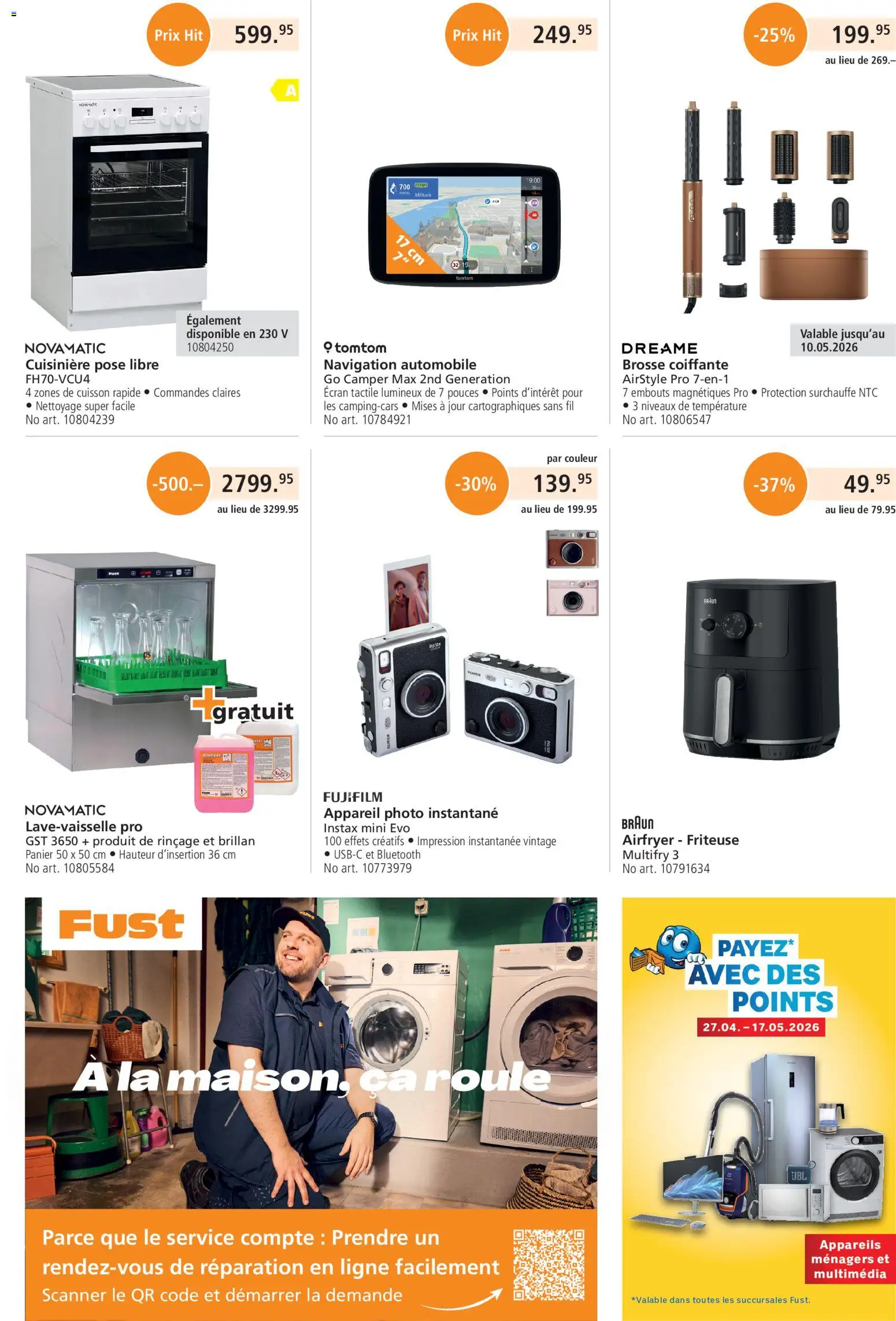 Fust aktionen FR – gültig ab 01.05.2026 | Seite: 36 | Produkte: Friteuse, Navigation