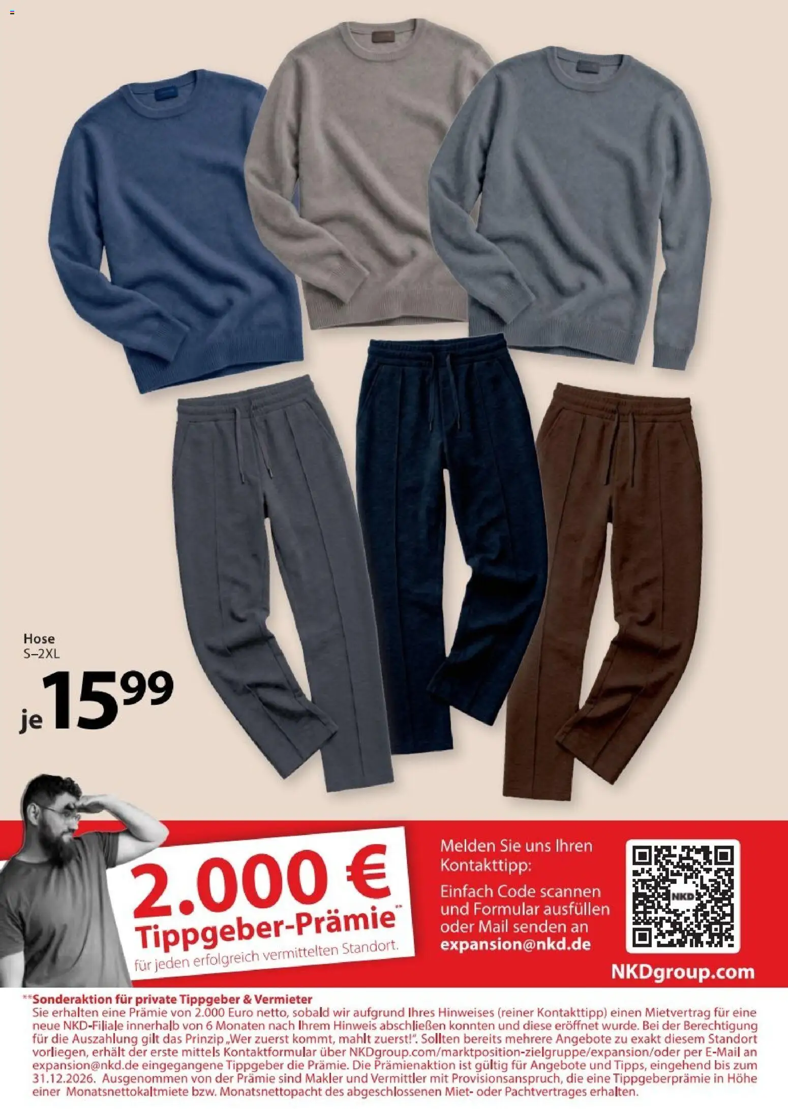NKD Flugblatt gültig ab 29.10.2026 | Seite: 8 | Produkte: Hose