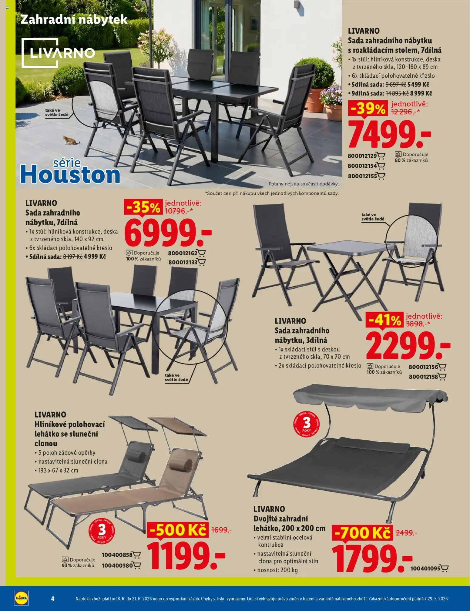 Lidl magazín od 08.06.2026 | Strana: 4 | Produkty: Nábytek, Křeslo, Stůl, Zahradní nábytek