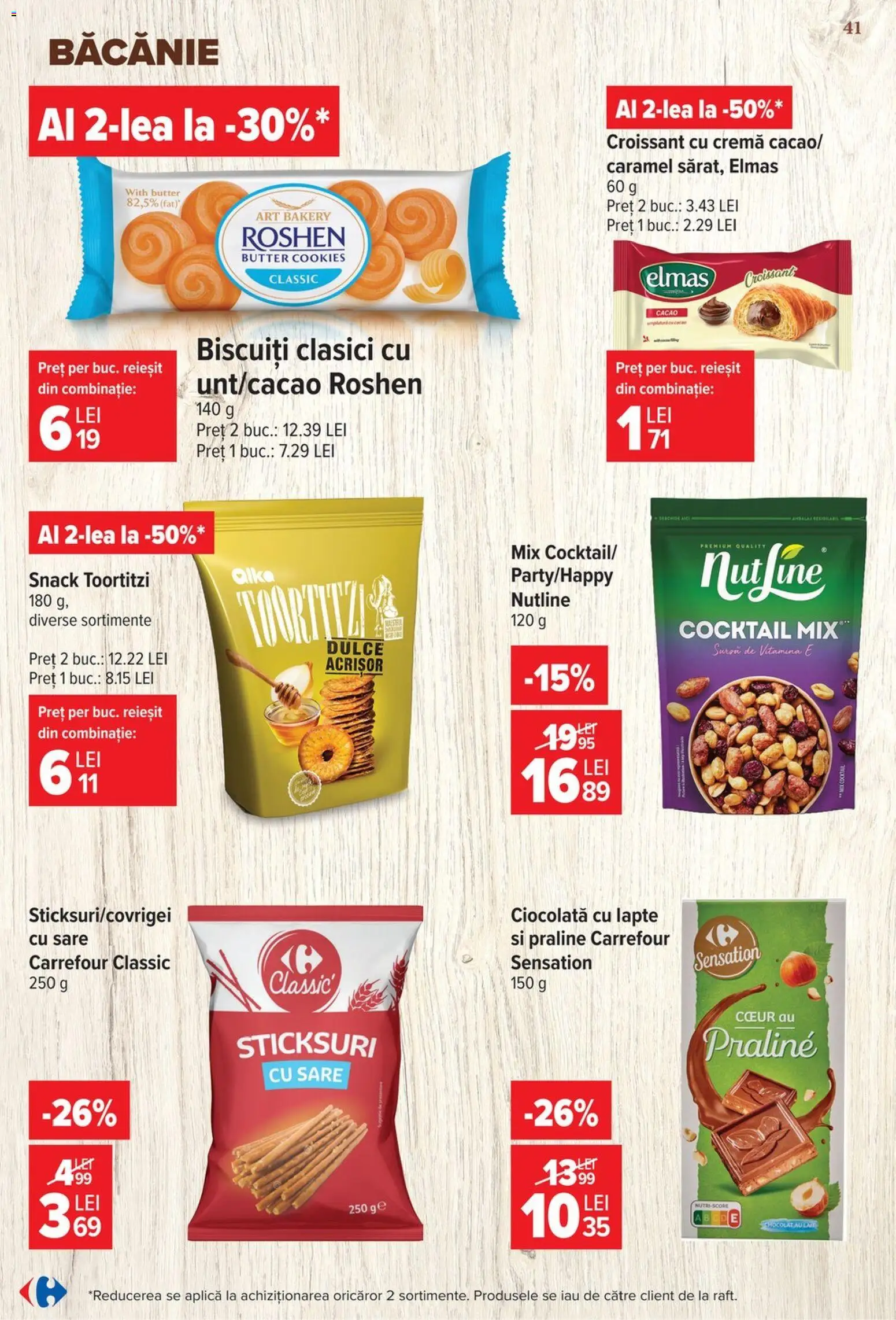 Noul catalog Carrefour – valabil de la 17.06.2026 | Pagină: 40 | Produse: Sticksuri, Praline, Cremă, Cocktail