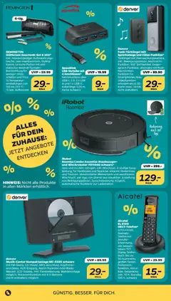 Netto Prospekt ab 17.08.2026 gültig | Seite: 24 | Produkte: Staubsauger, Glätteisen, Telefon, Kopfhörer