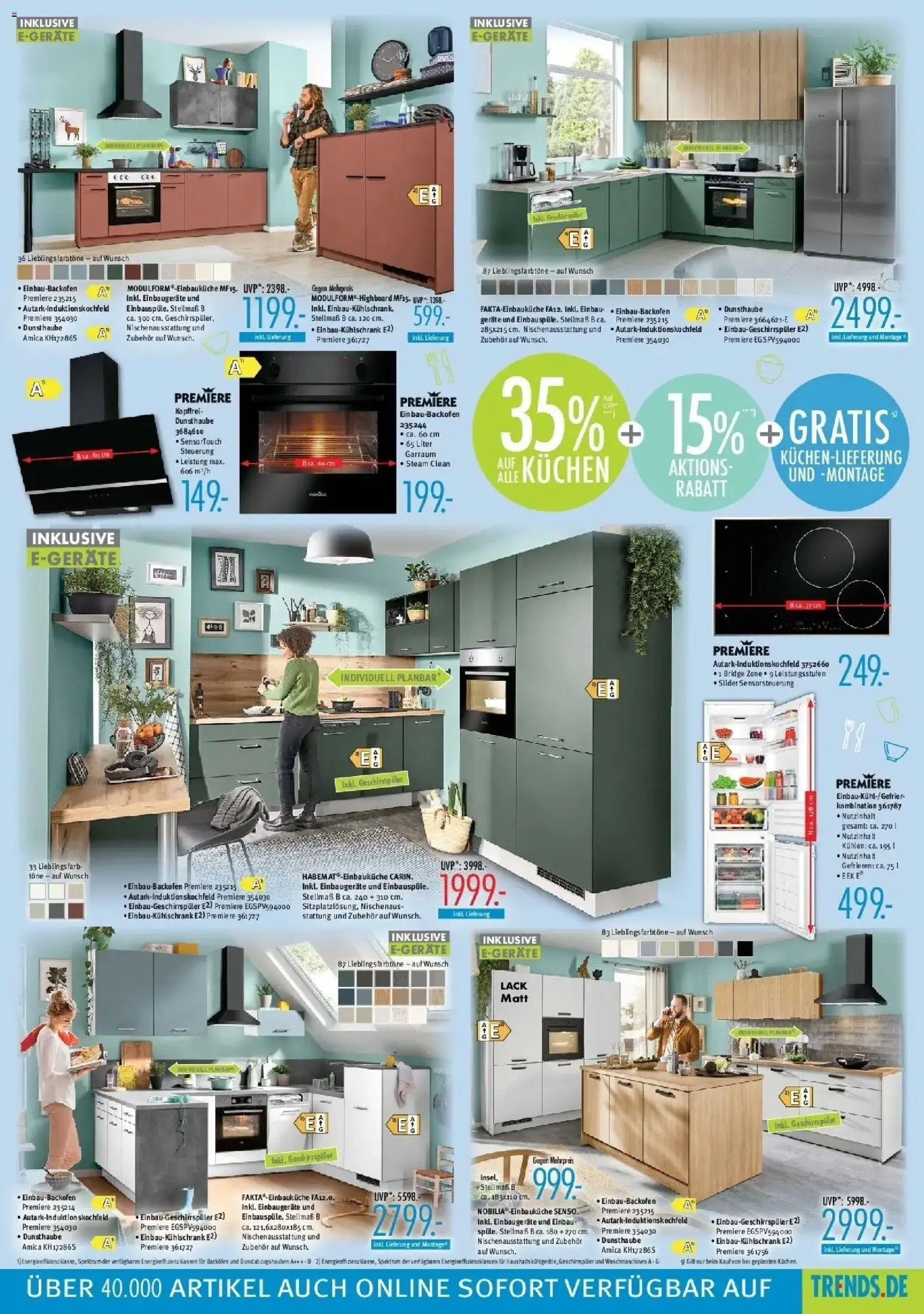 Trends - Ostermann Trends: Neue Möbel wirken Wunder. (ab 29.08.2026) zum Blättern | Seite: 7 | Produkte: Geschirrspüler, Kühlschrank, Backofen, Kuchen