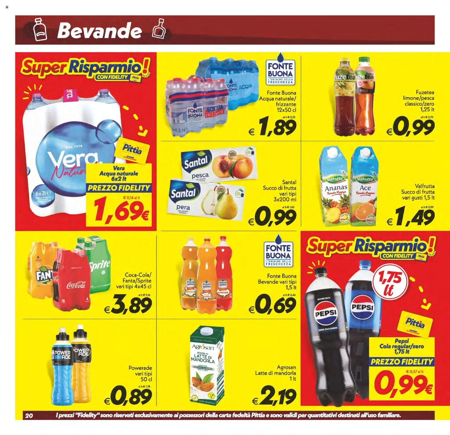Volantino SuperConveniente del 22/09/2026 | Pagina: 20 | Prodotti: Zucchero, Latte, Ananas, Succo di frutta