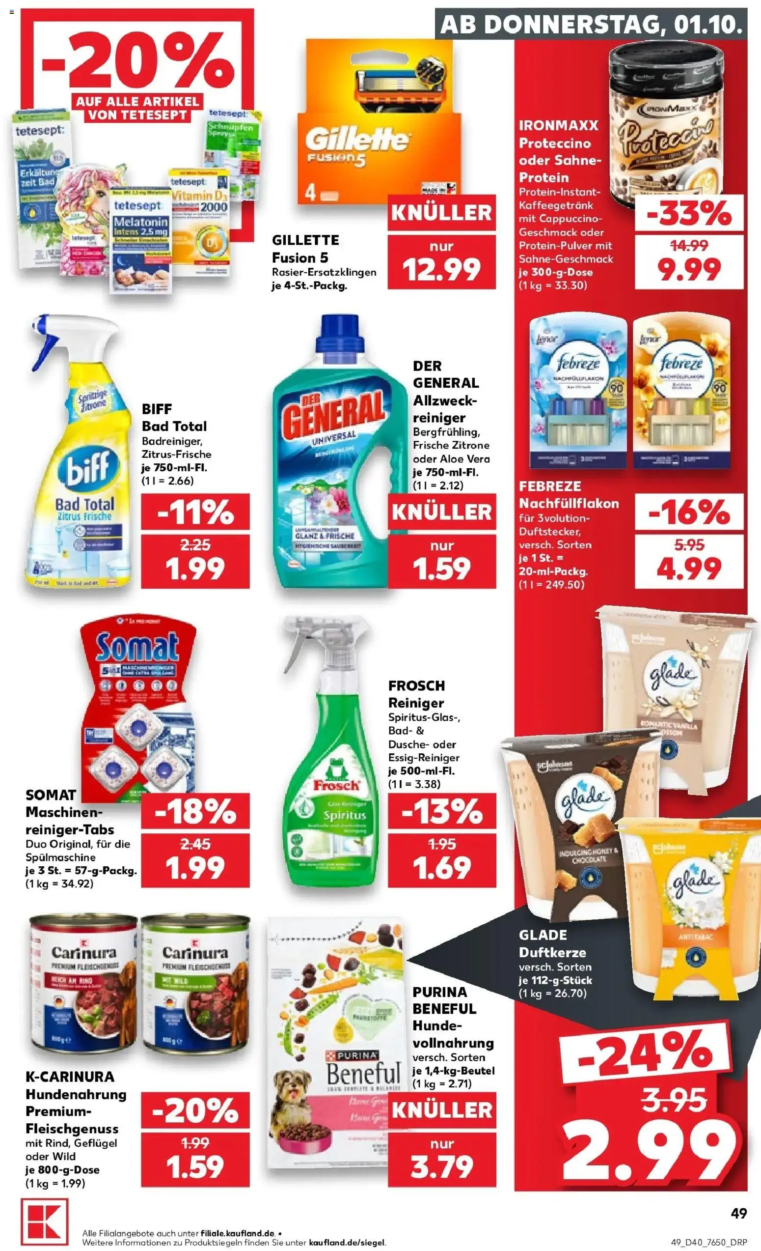 Prospekt Kaufland ab 28.09.2026 » Angebote Online zum Blättern | Seite: 59 | Produkte: Bad, Dusche, Zitrone, Sahne