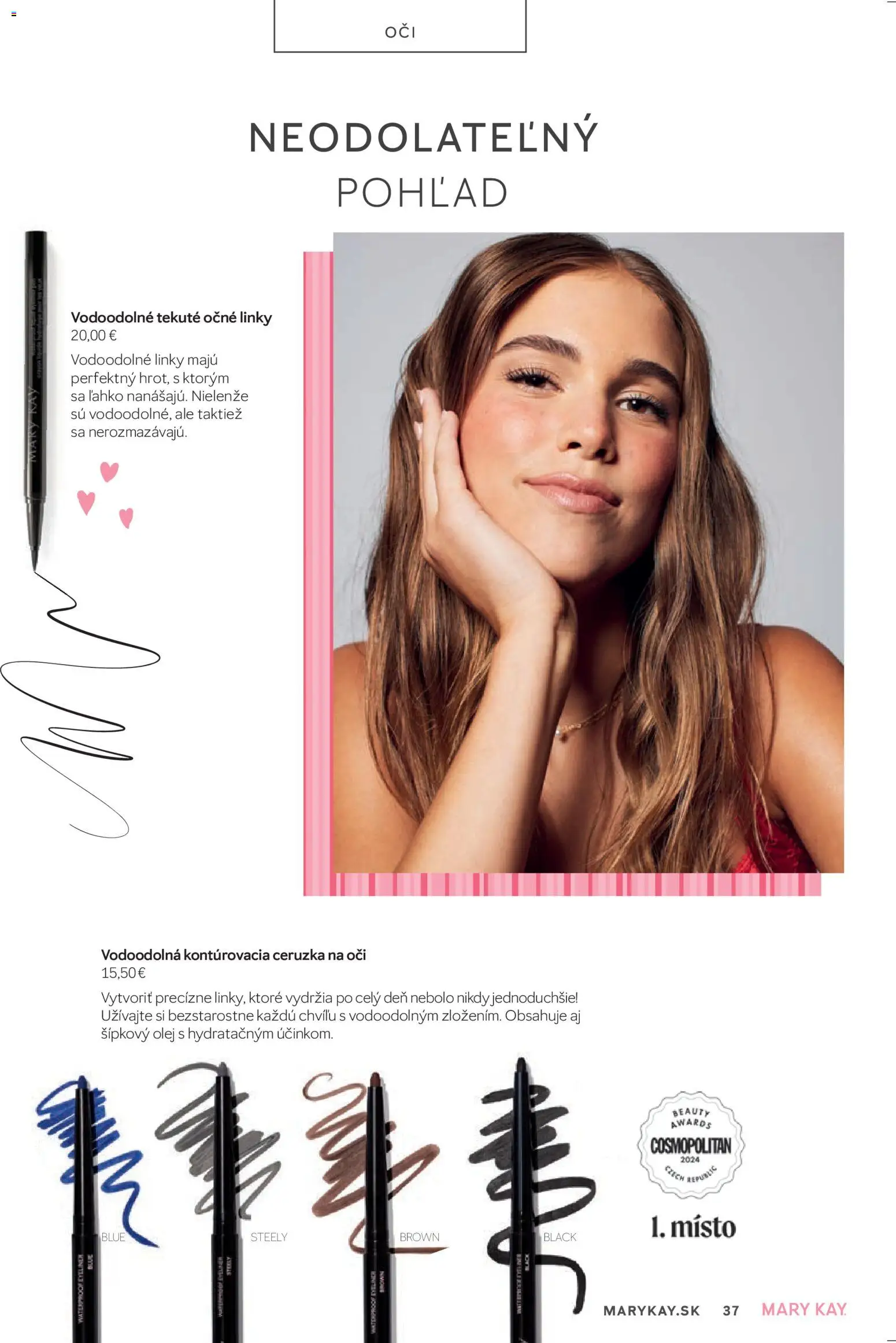Nové Mary Kay akcie – leták je platný od 01.04.2026 | Strana: 37 | Produkty: Olej, Ceruzka na oči, Ceruzka