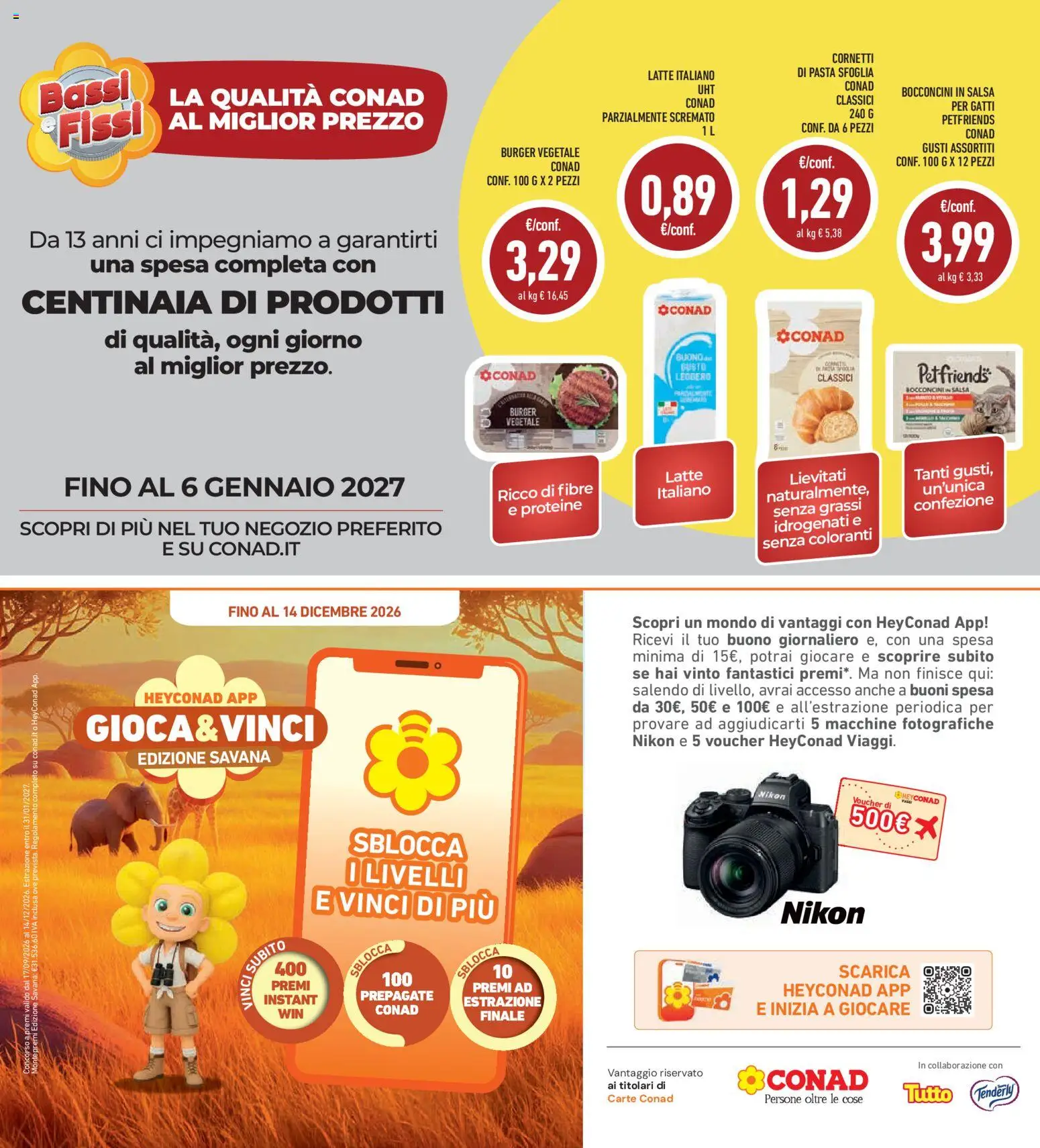 Volantino Conad del 24/09/2026 | Pagina: 27 | Prodotti: Pasta sfoglia, Salsa, Latte, Pasta