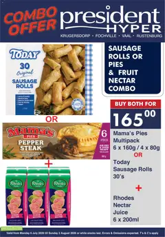 President Hyper specials catalogue – valid from 06/07/2026 | Page: 6 | Products: Juice, Fruit, Pepper, Sausage