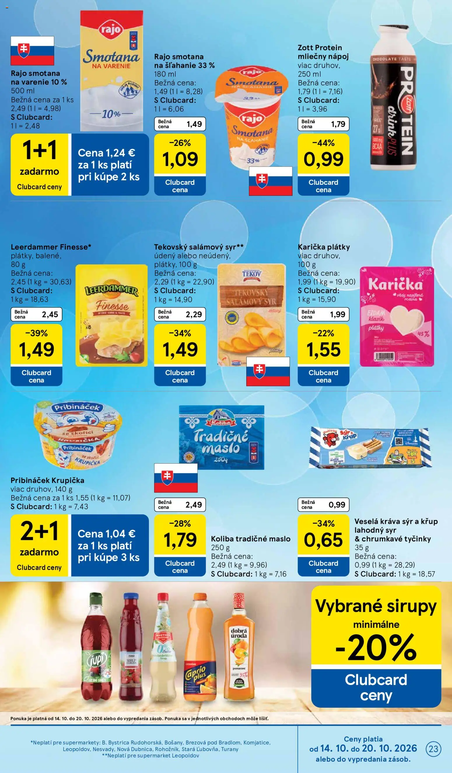 Nové Tesco akcie – leták je platný od 14.10.2026 | Strana: 23