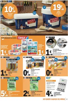 Pré-visualização E.Leclerc folheto Não Alimentar válido de 02/07/2026 | Página: 7 | Produtos: Tinta, Pilhas