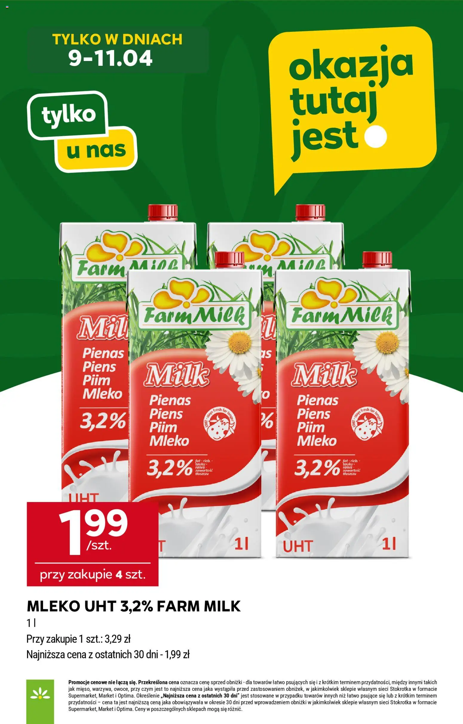 Stokrotka gazetka - Market od 09.04.2026 | Strona: 10 | Produkty: Stokrotka, Mleko