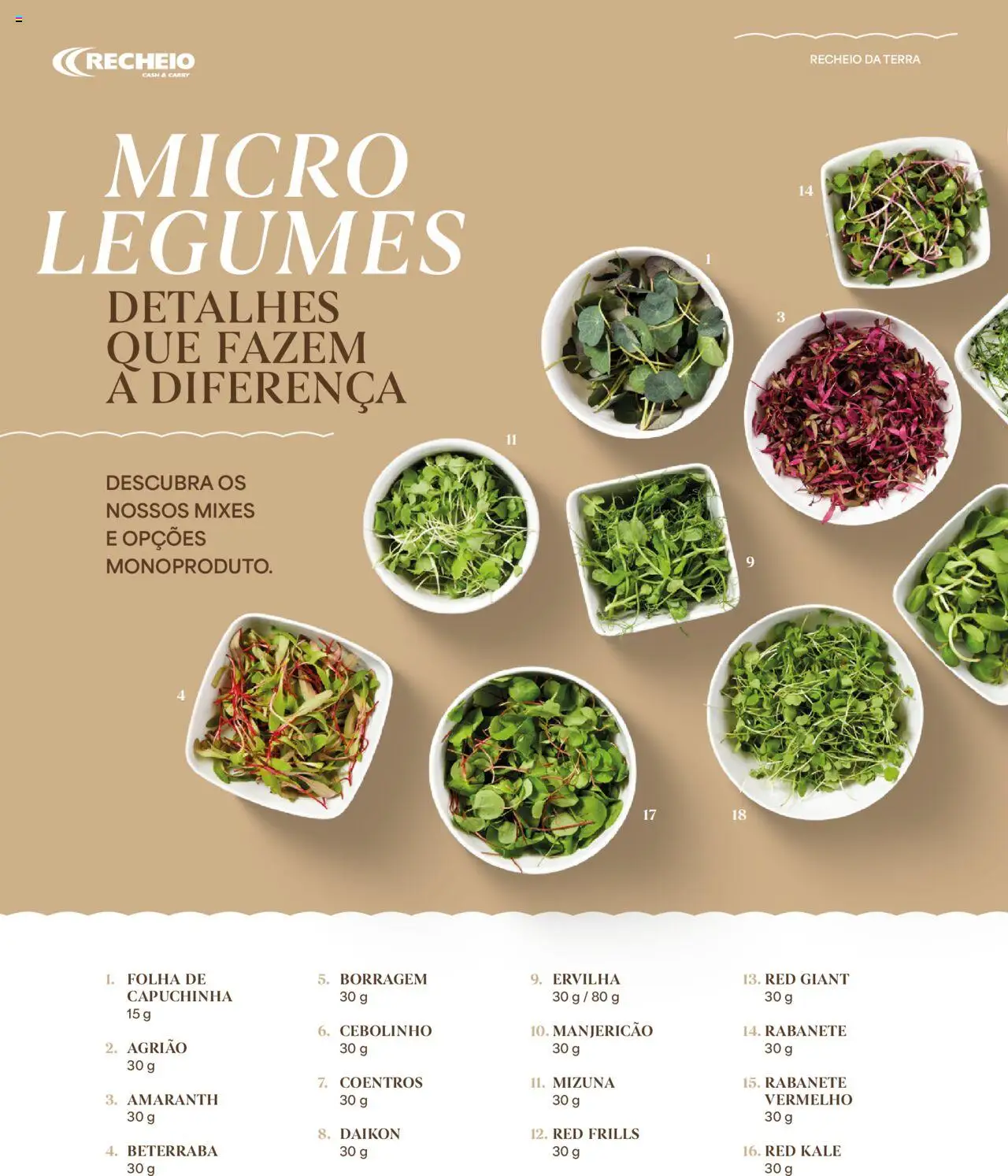 Recheio - Recheio da Terra │ válido de 25/09/2025 | Página: 32 | Produtos: Ervilha, Beterraba, Legumes, Agrião