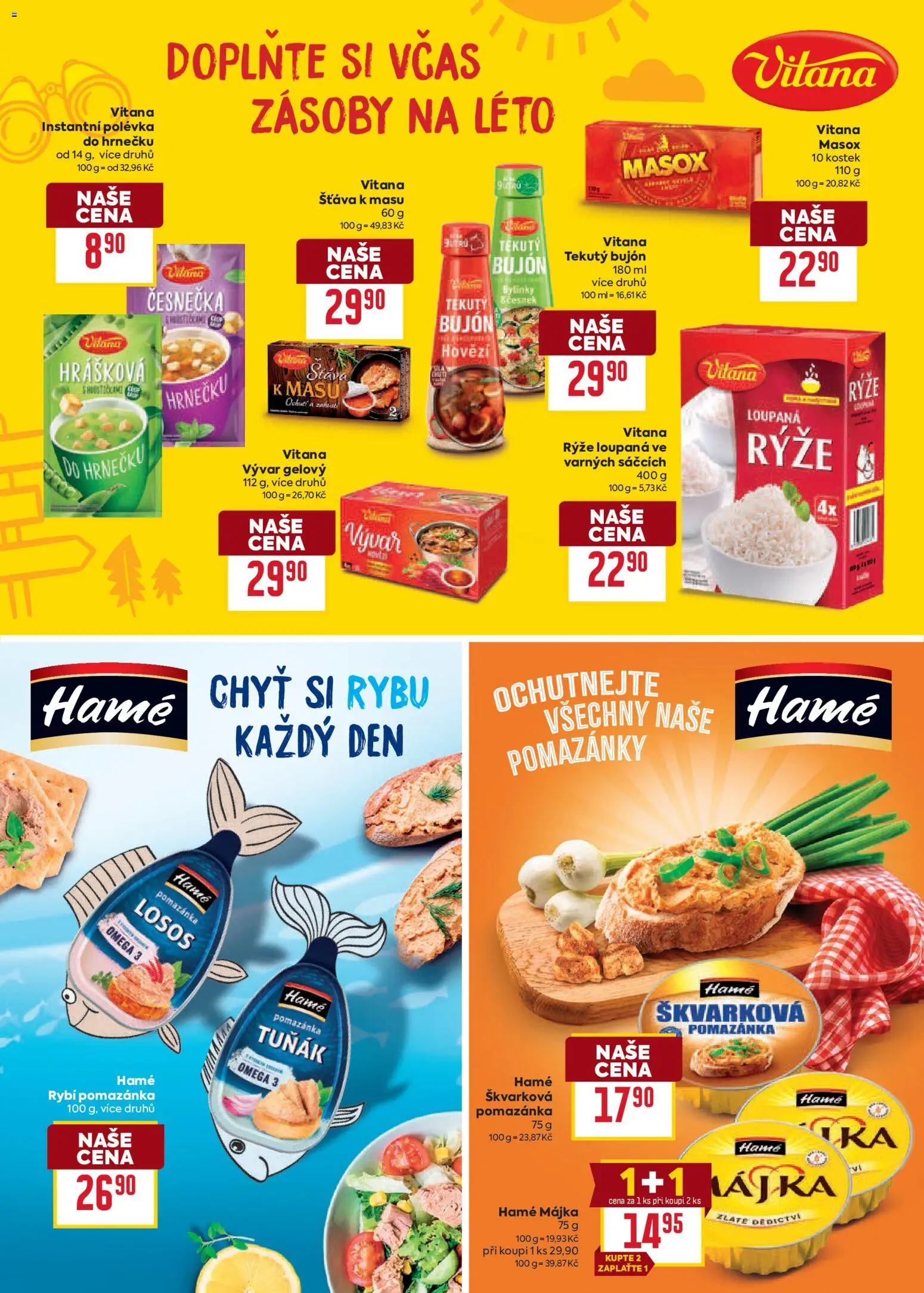 Billa Velký leták od 15.07.2026 | Strana: 26 | Produkty: Tuňák, Rýže Vitana, Bujón, Masox