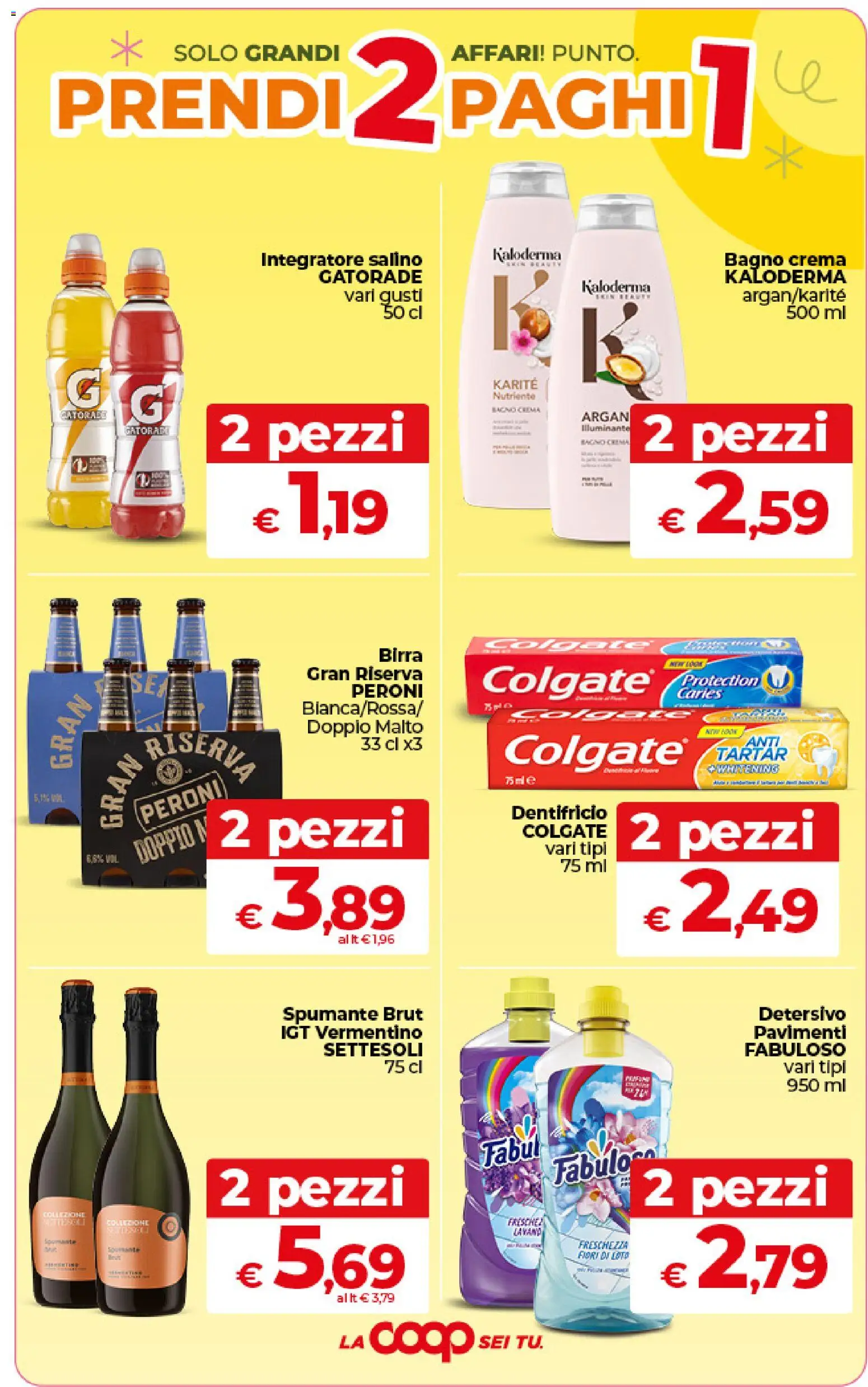 Volantino Ipercoop del 09.06.2026 | Pagina: 6 | Prodotti: Crema, Dentifricio, Birra, Bagno