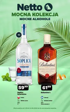 Pogląd oferty "Netto gazetka - Mocne alkohole" - ważna od 03.08.2026