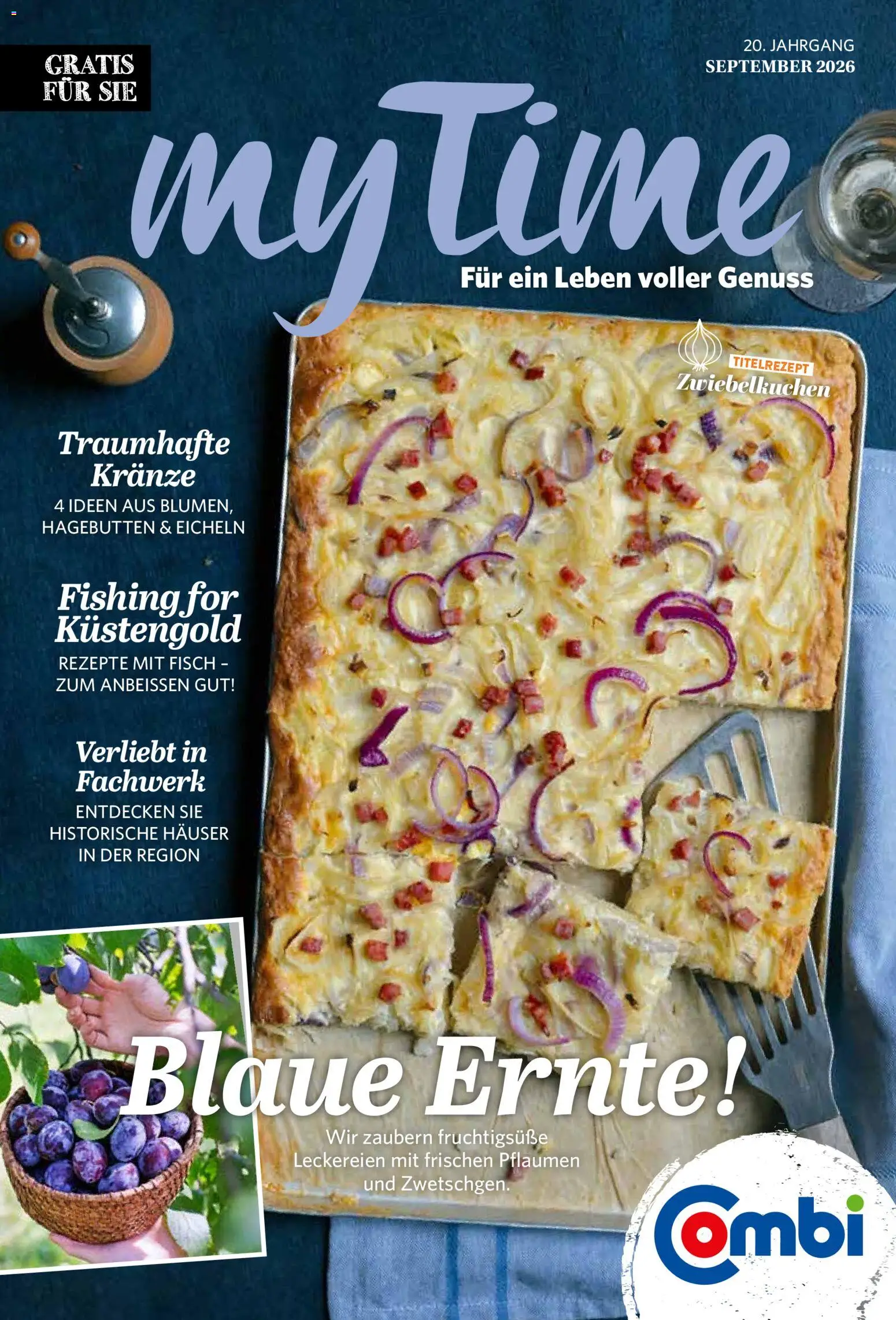 Combi myTime September 2026 – gültig ab 01.09.2026 | Seite: 1 | Produkte: Pflaumen, Fisch