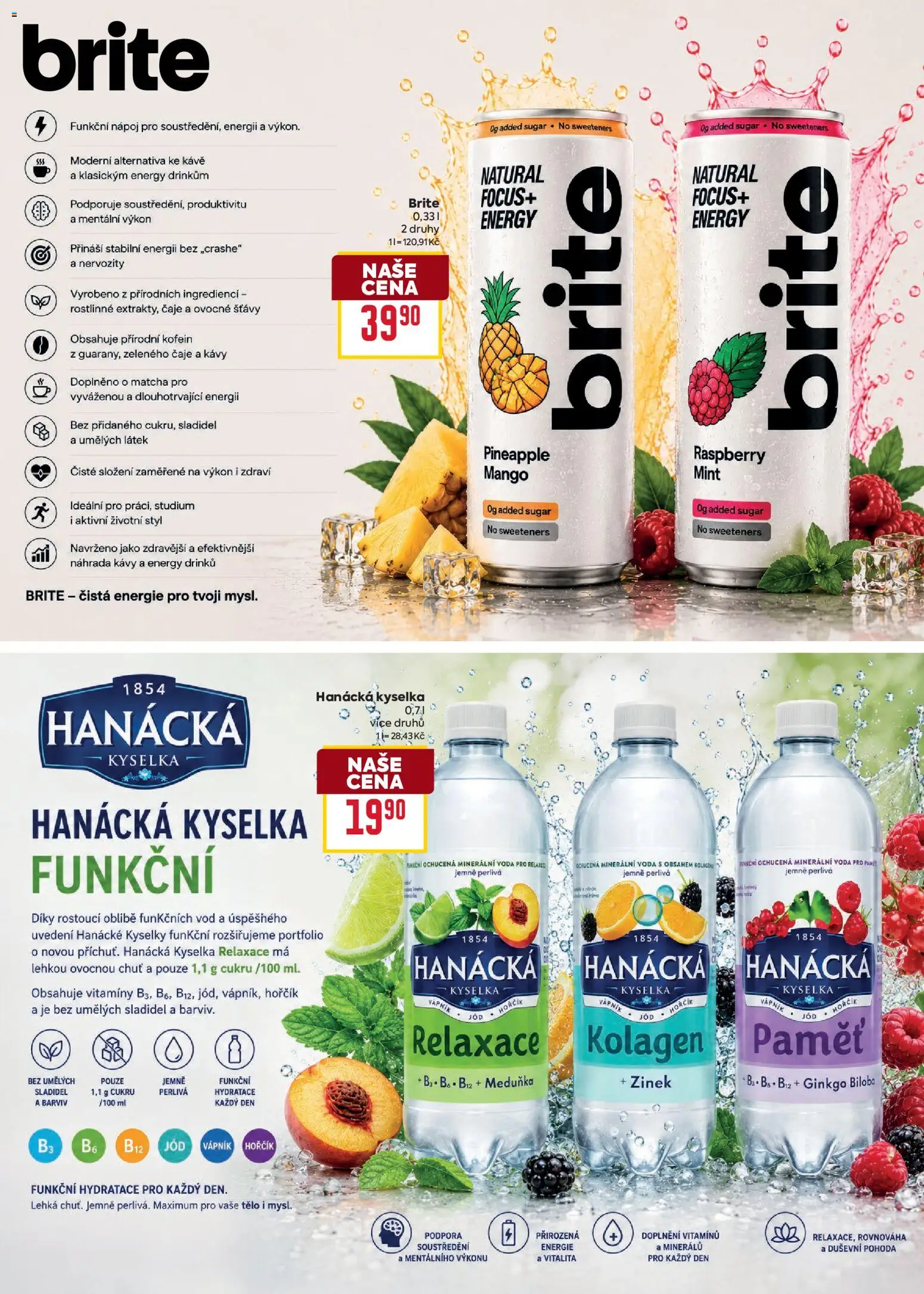 Billa leták - Léto plné osvěžujících drinků od 10.06.2026 | Strana: 4 | Produkty: Mango, Vitamíny, Čaje, Minerální voda