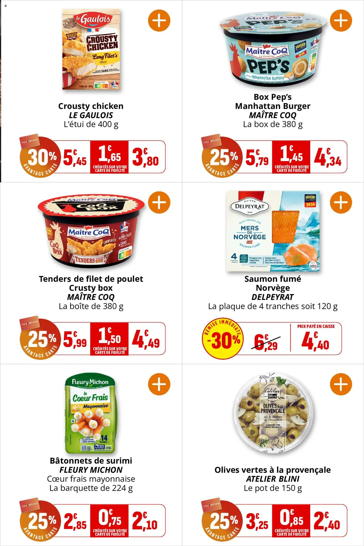 {H1} | Page: 12 | Produits: Poulet, Herbes de provence, Mayonnaise, Blini