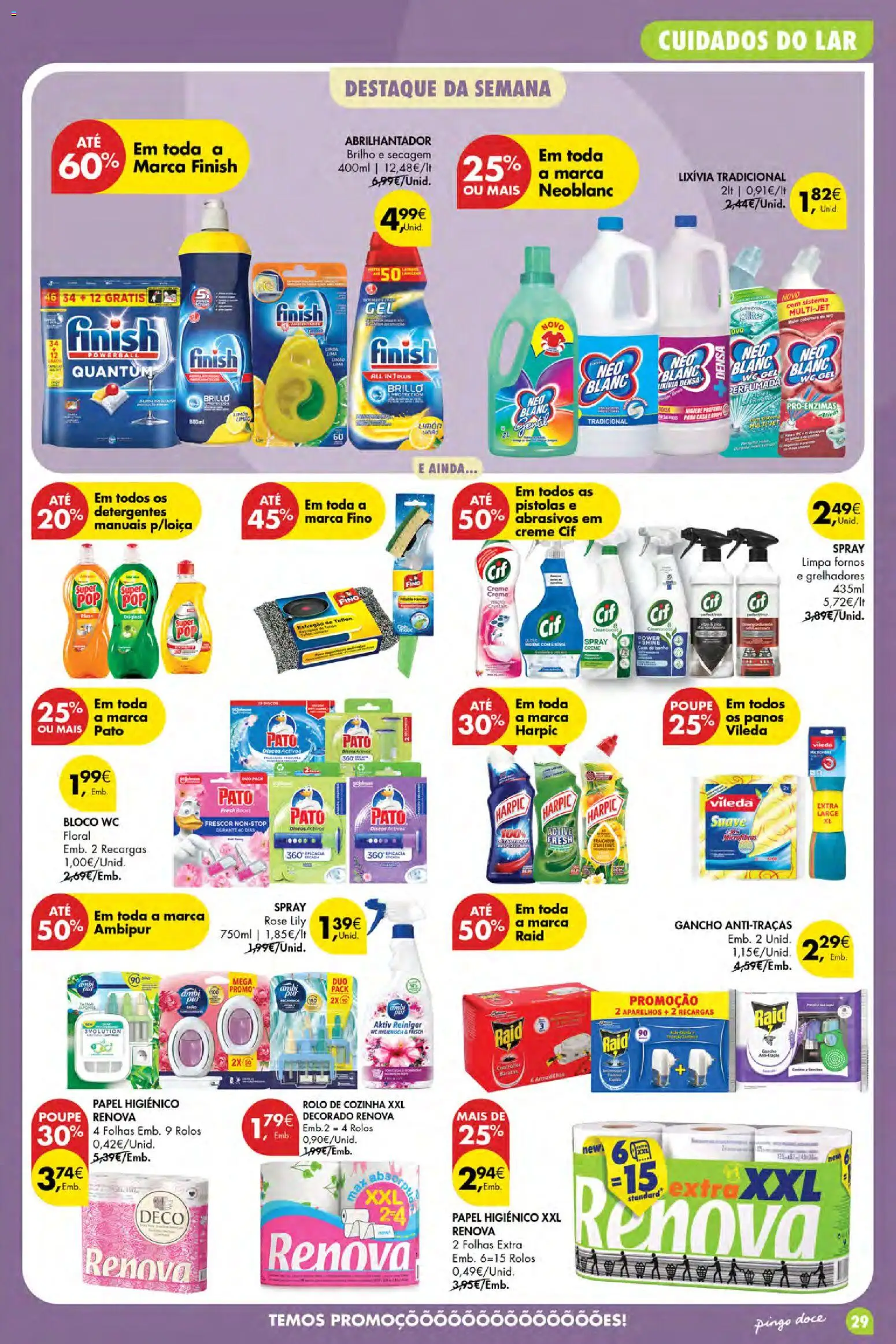 Pingo Doce Poupe Esta Semana Açores │ válido de 30/07/2026 | Página: 27 | Produtos: Papel higiénico, Abrilhantador, Casa de banho, Creme