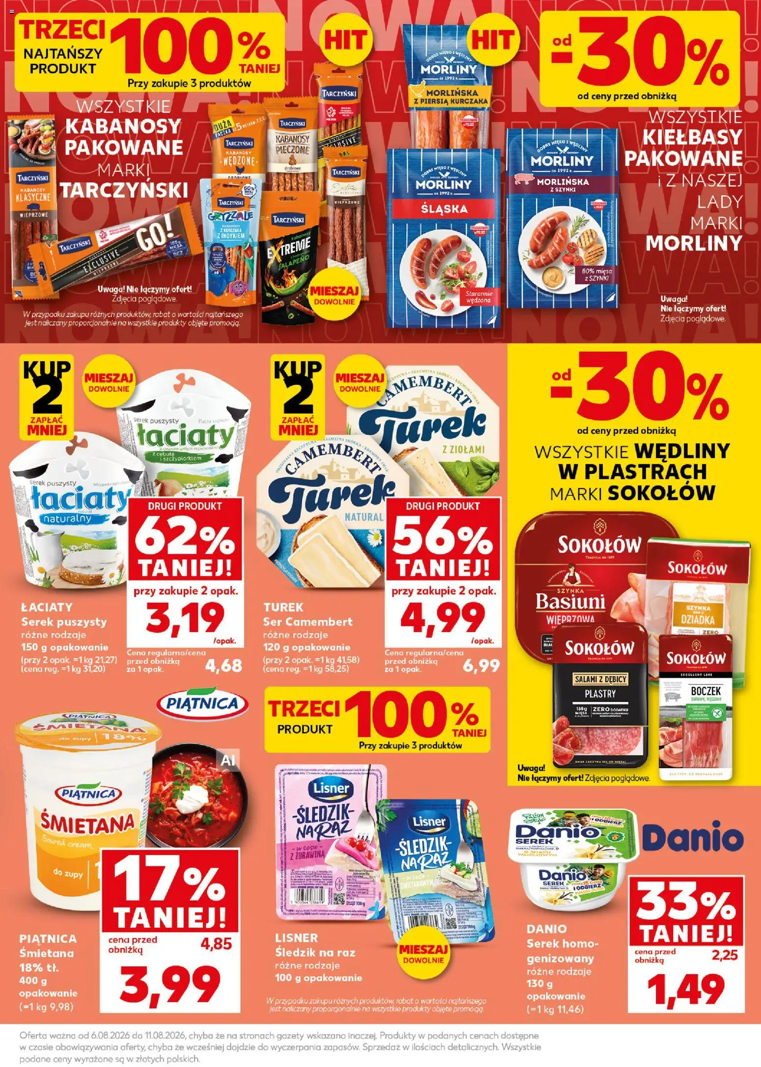 Kaufland Polsko leták - Mocny start od 10.08.2026 | Strana: 9 | Produkty: Mák, Camembert