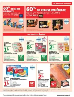 Auchan - Prévisualisation de GLACE NOISETTES AUCHAN, Glace noisettes Auchan 464 g valide à partir de 25/08/2026 | Page: 45 | Produits: Glaces, Glace, Noisettes, Lasagnes