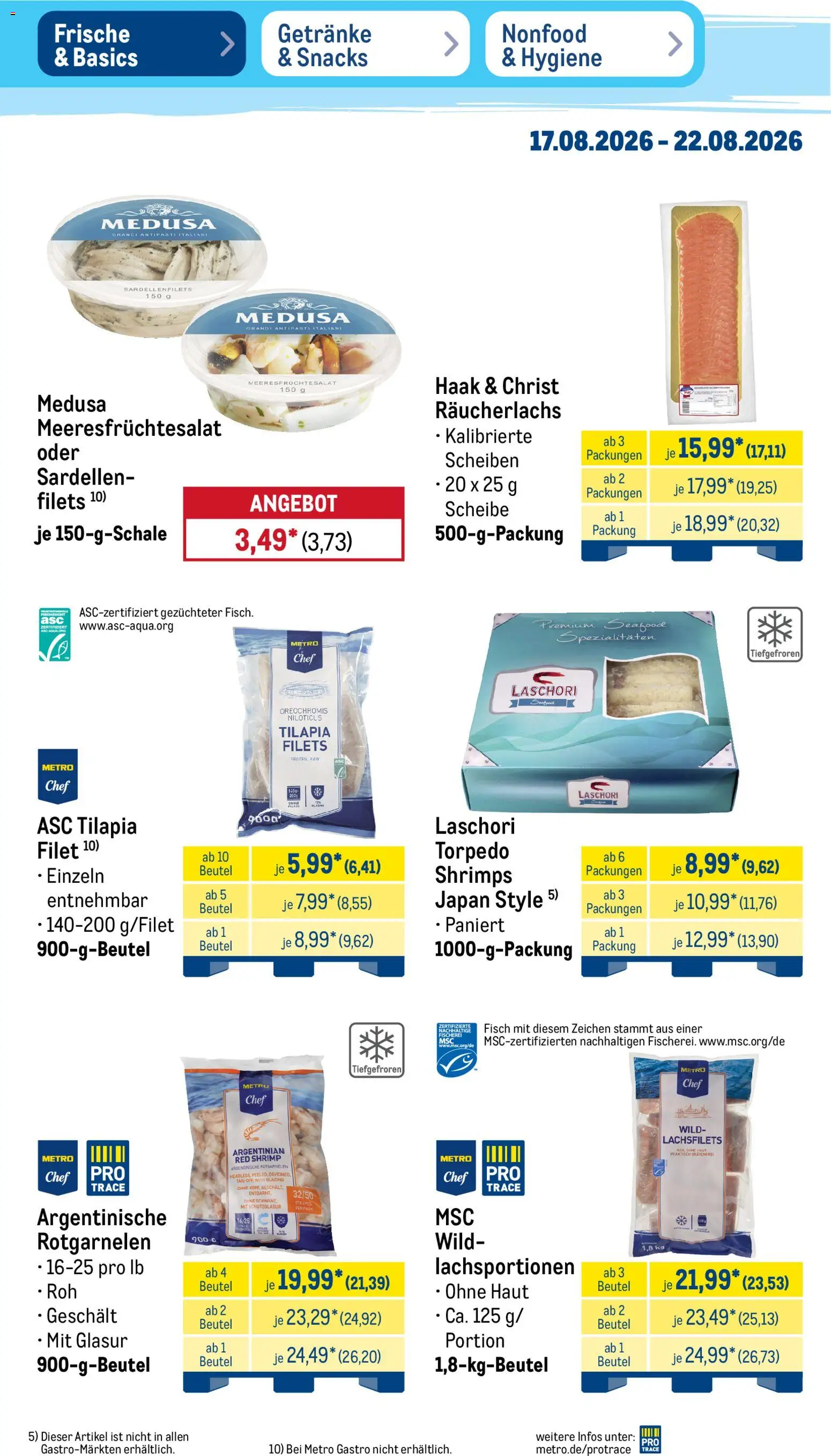 Metro Prospekt – gültig ab 17.08.2026 | Seite: 7 | Produkte: Spezialitäten, Fisch, Räucherlachs